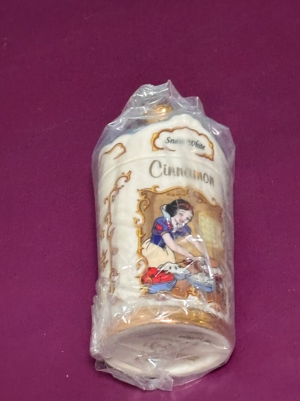 Lenox Walt Disney Spice Jar Snow White Vintage Fine Porcelain 1995